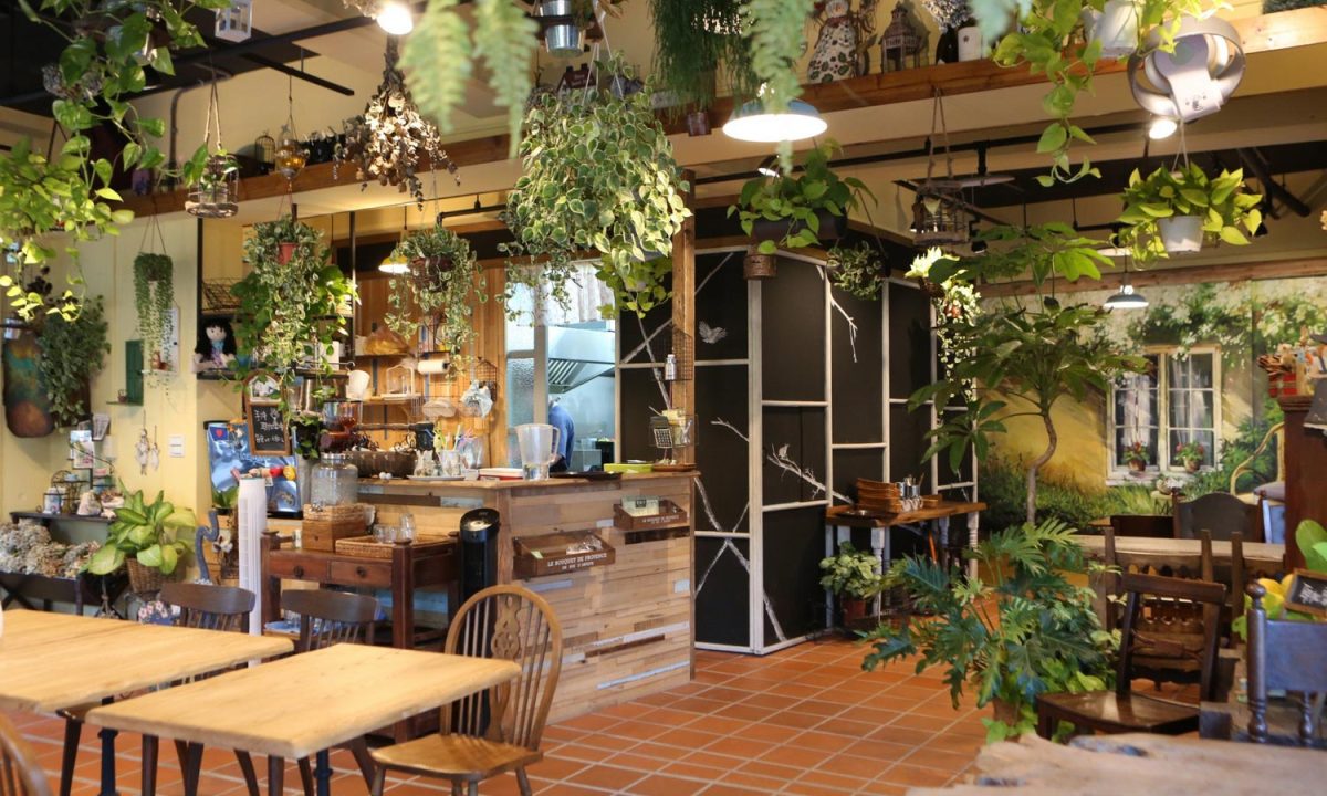 鄉村風、竹北花院子、咖啡簡餐店、庭園造景、龔羽涵室內設計、裝潢